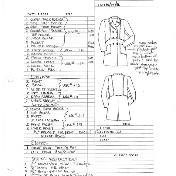 Anna Huling Double-Breasted Charcoal Frock - Picture 10 of 16